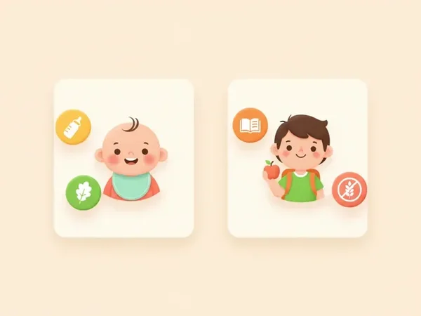 Ilustración de dos niños con sus perfiles