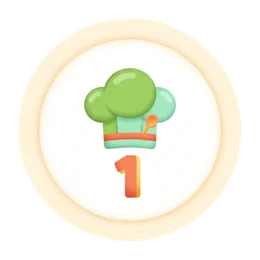 Insignia del nivel 1: Ayudante de cocina