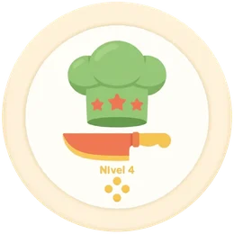 Insignia del nivel 4: Sous chef junior