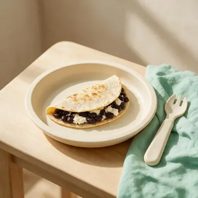 Foto real de la receta Quesadilla mañanera de frijol y queso